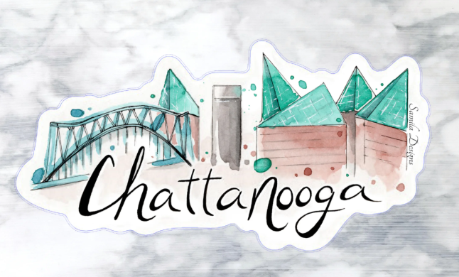 Local Beard Chattanooga Skyline Tee – Black