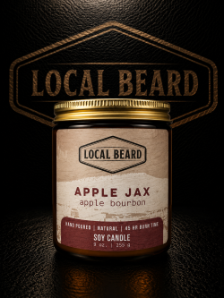 Apple Jax Candle – Apple, Spice & Light Bourbon