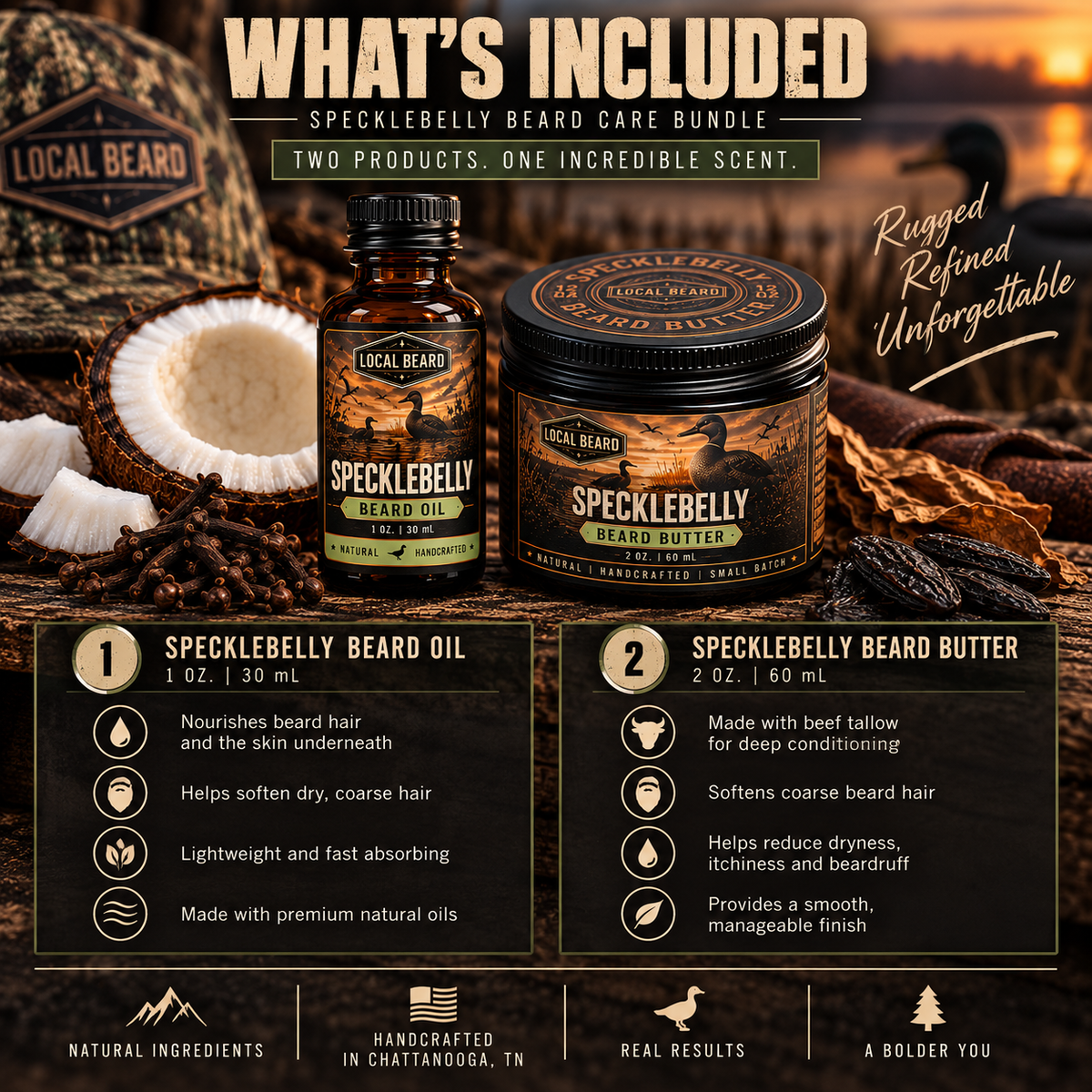 Specklebelly Beard Care Bundle – Beard Butter + Beard Oil