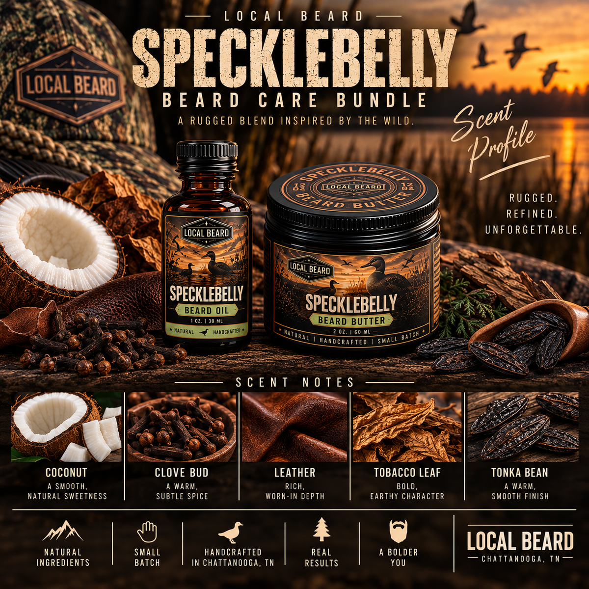 Specklebelly Beard Care Bundle – Beard Butter + Beard Oil