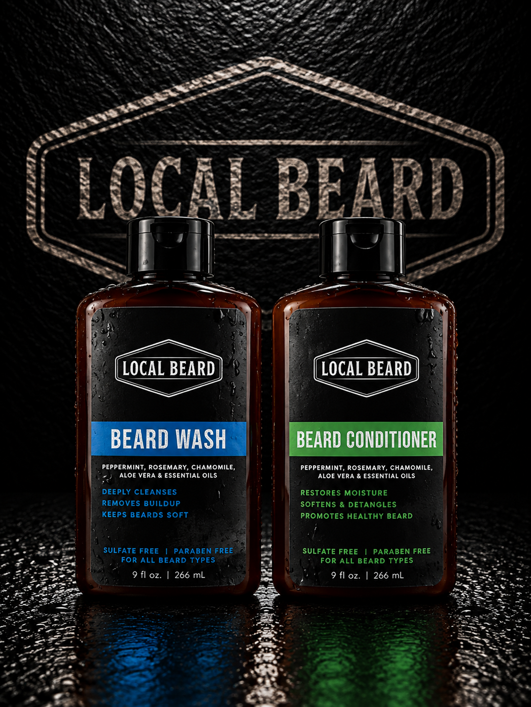 Local Beard Wash and Conditioner