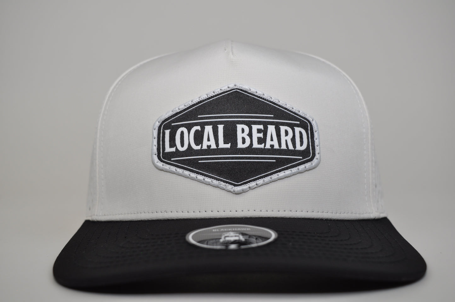 Local Beard Zapped BlackHawk Snapback White