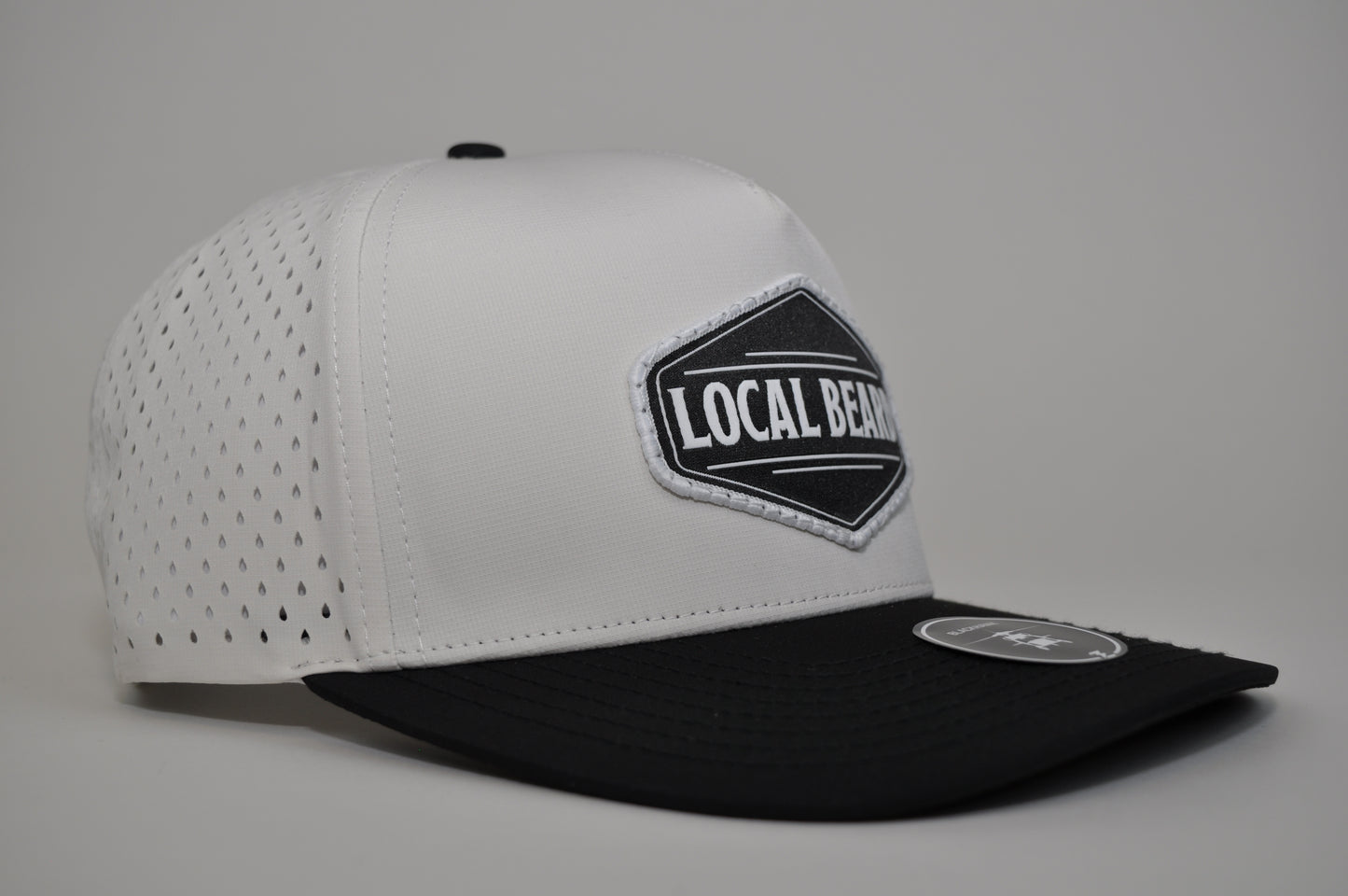 Local Beard Zapped BlackHawk Snapback White
