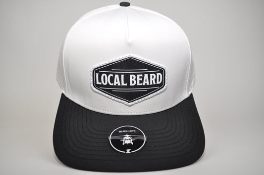 Local Beard Zapped BlackHawk Snapback White