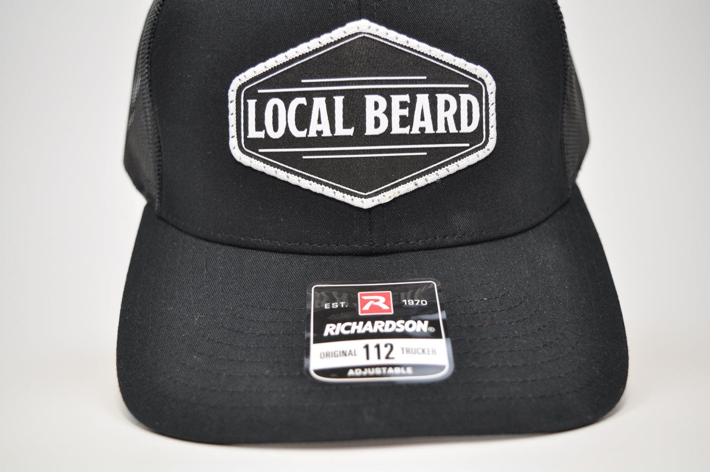 Local Beard Richardson 112 Trucker Hat – Adjustable Snapback - Black