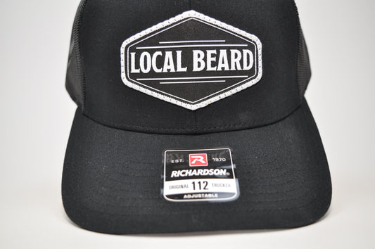 Local Beard Richardson 112 Trucker Hat – Adjustable Snapback - Black