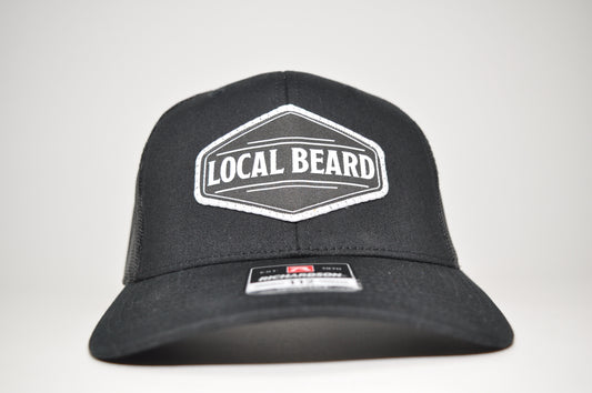 Local Beard Richardson 112 Trucker Hat – Adjustable Snapback - Black